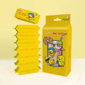 Mini Wet Wipes OEM Manufacturer Moisturizing Hand Sanitizing Cleansing Wipes for Kids and Adults Travel Size On-The-Go Care
