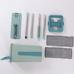 Mops for Cleaning Floor Kitchen Office Bedroom 360 Rotating Clean Magic Mop with Plastic Bucket