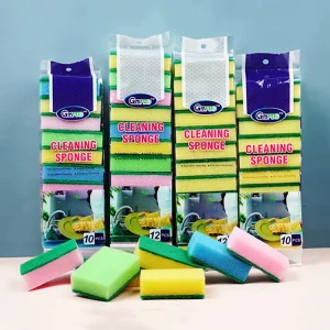 More Size Dishwashing Sponge Scouring Pad Double Side Kitchen Cleaning Brush Sponge Block Household Dishwashing Sponge