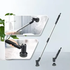 Mult-functional Telescopic Household Bathroom Electric Floor Spinner Scrub Toliet Cleaning Brushes