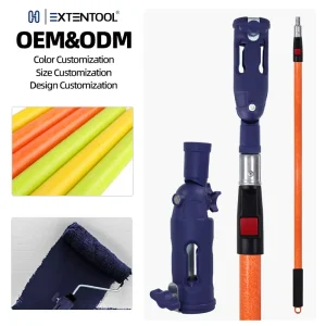 Multi Angle Paint Brush Extender Paint Brush Roller Scraper Extension Rod Holder Hand held Tool