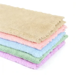 Multi Color Coral Fleece Microfiber Kitchen Rags Absorbent Dish Towels for Household Cleaning