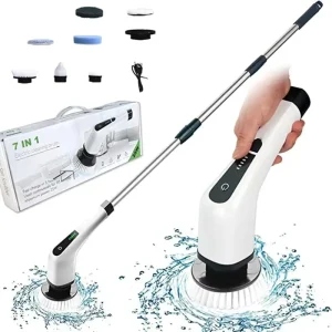Multi Functional Electric Cleaning Brush Wireless Plastic Long Handle Retractable Electric Cleaning Brush Household Cleaning