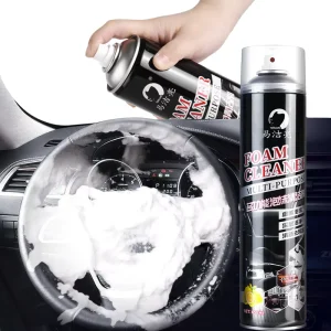 Multi Functional Leather Care Cleaner 650ml Car Foam Agent Car Interior Cleaning Foam Spray Cleaner
