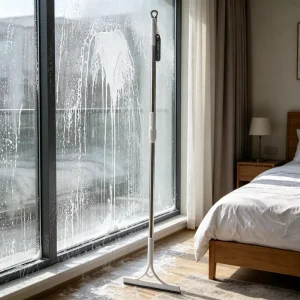 Multi-Functional Stretchable Shower Squeegee Plastic Handle Glass Window Cleaner and Mirror Wiper Household Cleaning Tool
