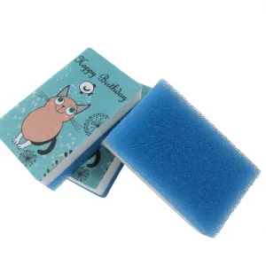 Multi Layer Cleaning Sponge Scrubber Durable Scouring Pad Rectangle Shape for Dishes Pots Kitchen