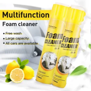Multi Purpose Car Interior Foam Cleaner for Seats Dashboard Shoes with Long Lasting No Rinse Powerful Decontamination