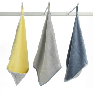 Multi Purpose Reusable Microfiber Cleaning Cloth With Scrub Edges Machine Washable Towel for Dish Window Tile Gap Deep Cleaning