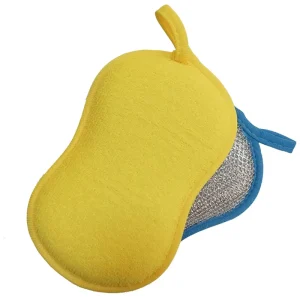 Multi-Purpose Reusable Non-Scratch Microfiber Kitchen Scrub Sponges and Scouring Pads for Cleaning