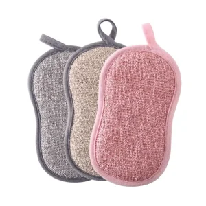 Multi Purpose Scouring Pad Double sided Cleaning Scrub Sponge Set for Kitchen Bathroom Dishes Pots and Pans HH22 59