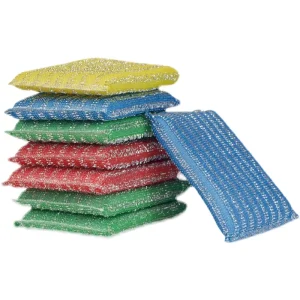 Multi Purpose Scouring Pad Non Scratch Dish Sponges Safe Scrubber Sponge for Dishes Pots Sink