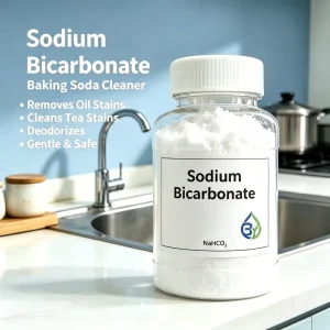Multi-Purpose Sodium Bicarbonate Baking Soda Food Grade 99% Purity Household Cleaner for Oil & Tea Stains Cleaning