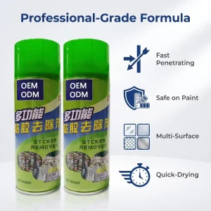Multi Purpose Sticker Remover Spray 450ml Fast Penetrating Quick Dry Adhesive for Car Paint Glass Metal Plastic