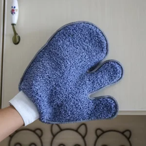 Multi Surface Microfiber Cleaning Mitts Super Absorbent Lint Free Scratch Resistant Reusable Scrub Gloves for Kitchen Car Shower