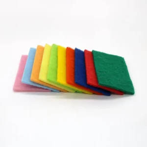 Multi Use Microfiber Sponge Scrubber Scouring Pad High Water Absorption Square Shape Sustainable for Kitchen Home