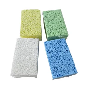 Multi function Cellulose Scrub Sponge Dual Sided Dish Washing Sponge for Kitchen