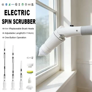 Multi function Household Spin Scrubber 4 in 1 Cleaner Rechargeable Cleaning Brush Spinner for Kitchen Floors