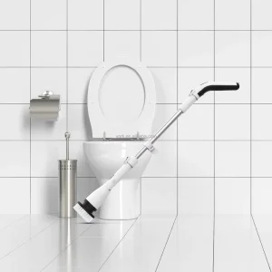 Multi functional Adjustable Lightweight Long Handle 360 Cordless Manual Rotary Waterproof Nylon Brush Bathroom Cleaning