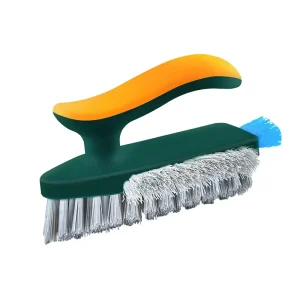 Multi functional Plastic Gap Brush for Bathroom Wall Corners & Toilets 3 in 1 Handheld Floor & Tile Crevice Cleaner