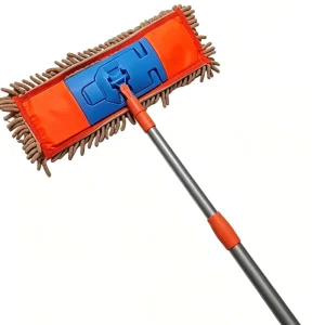 Multi purpose Flat Mop with 3 Types of Handle Options Telescopic Aluminum Dust Mop for Home Office Floor Cleaning