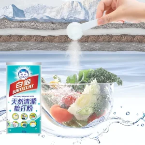 Multi purpose Natural Wash Fruit & Vegetable Detergent Cleaning Agent Effervescent Powder