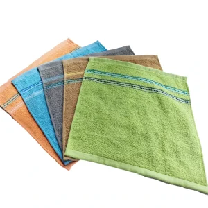 Multi purpose Woven Terry Cotton Eco Friendly Cleaning Cloth Soft Absorbent Lint Free Square Dish Towel for Kitchen Bathroom