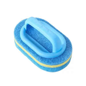 Multifunction Cleaning Brush for Bathroom Tiles Kitchen Bathtub Toilet All Purpose Scrub Sponge Brush with Ergonomic Handle