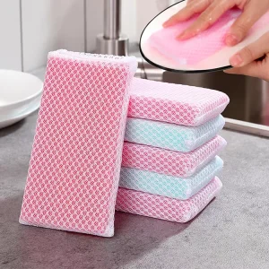 Multifunction Durable Super Absorbent Kitchen Dish Scouring Sponge Pads