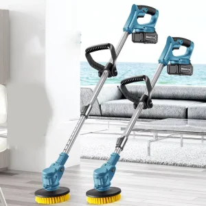 Multifunctional Electric Telescopic Cleaning Brush 6 in 1 for Bathroom Patio Sweeping Polishing Snow Removal