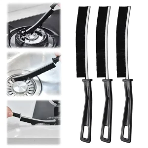 Multifunctional Hard Bristle Crevice Cleaning Brush Bathroom Scrubbing Brush Hand Held Gap Cleaning Brush for Kitchen