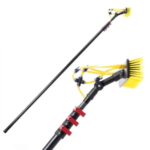 Multifunctional High Pressure Machine Telescopic 15m 10m 12ft 30ft Pole Water Fed Pole Brush Solar Panel Cleaning Tool Kit