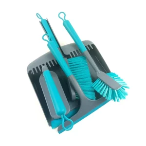 Multifunctional Household Cleaning Kit Floor Brush 5 Piece Set Window Squeegee and Soft Bristle Laundry Brush