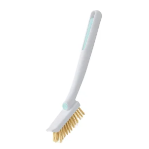 Multifunctional Kitchen Cleaning Brush Brass Wire Bristles Easy to Grip for Stove Grills and Crevice Stain Removal