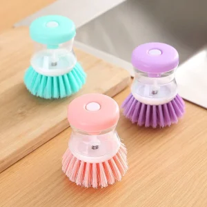 Multifunctional Kitchen Gadgets Cleaning Brush Household Wash Tools Semi Automatic Brush Bowl