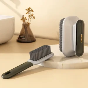 Multifunctional Luxury Long Handle Shoe Brush Set Minimalist Style Soft Bristle Cleaning Brushes MOQ 3pcs