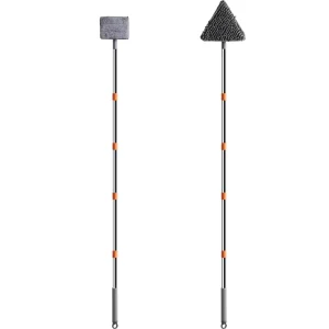 Multifunctional Telescopic Wall Cleaning Tool for Kitchens Walls Ceilings Foldable Triangular Mop for Home Use
