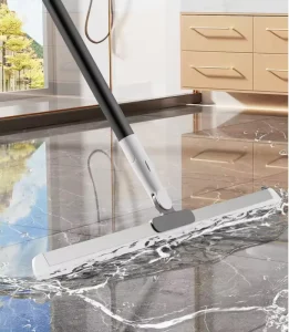 Multifunctional White Stainless Steel Rubber Wiper Blades Professional Window Cleaning Double-Sided Telescopic Floor Squeegees