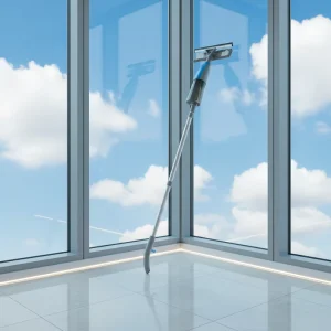 Multifunctional Window Spray Mop 3 in 1 Spray Wipe Scraper Tool with 410ML Capacity Water Reservoir