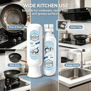Multipurpose Bottom Cleaner for Removing Black Scale Coke Stains Heavy Oil Stains and Household Kitchenware Cleaners