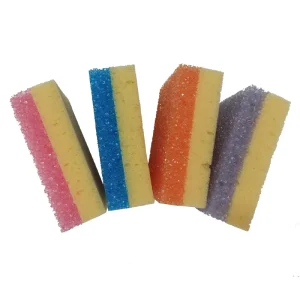 Multipurpose Dish Sponge & Scouring Pads Temperature Controlled Scratch Free for Dish Washing