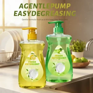 Multipurpose Eco Friendly Liquid Soap 3 in 1 Dish Soap Dishwashing Liquid Floor Cleaner for Fruit Vegetable 500ml