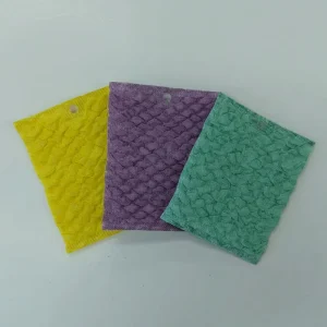 Multipurpose Household Non-Stick Oil Brush Bowl Scouring Pads Easy-to-Clean Bubble Cloth Viscose Scouring Pad Kitchen Sponges