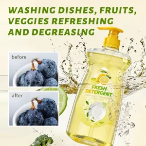 Multipurpose Liquid Soap Fruit and Vegetable Cleaning Agent Kitchen Cleaner 500ml 3 in 1 Dish Soap Dishwashing Liquid