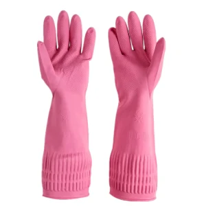 Multipurpose Long Cuff Reusable Daily Household Dishwashing Bathroom Home Scrubbing Clean Protection Rubber Gloves for Housework