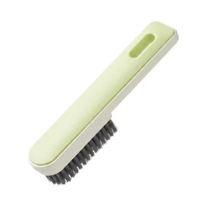 Multipurpose Plastic Long Handle Nylon Bristle Crevice Cleaning Brush for Kitchen and Bathroom