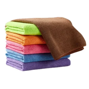 Multipurpose Reusable Woven Microfiber Towels Solid Color Square Rectangle Kitchen Dish Towels Quick Dry Washable OEM Brand