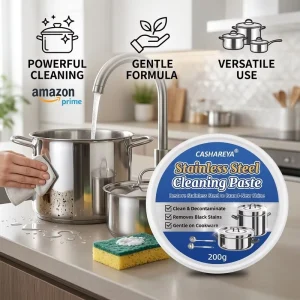 Multipurpose Stainless Steel Pot Cleaning Paste Heavy Duty Degreasing Rust Removal & Polishing Safe for Cookware