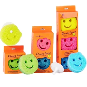Multipurpose Temperature Controlled Scrub Sponge Non-scratch High Density Cleaning Sponge for Kitchen Dishwashing