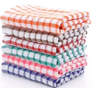 Napkin Knitted Kitchen Tea Towel Packs Quick Dry Dishcloth Cotton Novelty Woven Kitchen Cloths Print Kitchens Sets