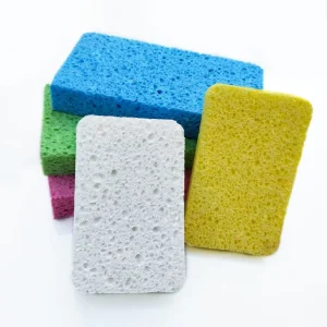 Natural Biodegradable Cellulose Sponge Non Scratch Cellulose Sponge Scouring Pad Cellulose Household Dish Cleaning Scrub Washing